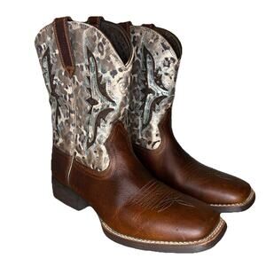 Ariat Women’s 5.5 Boots Cowboy VentTEK Cowboy Leopard Square Toe Country Western